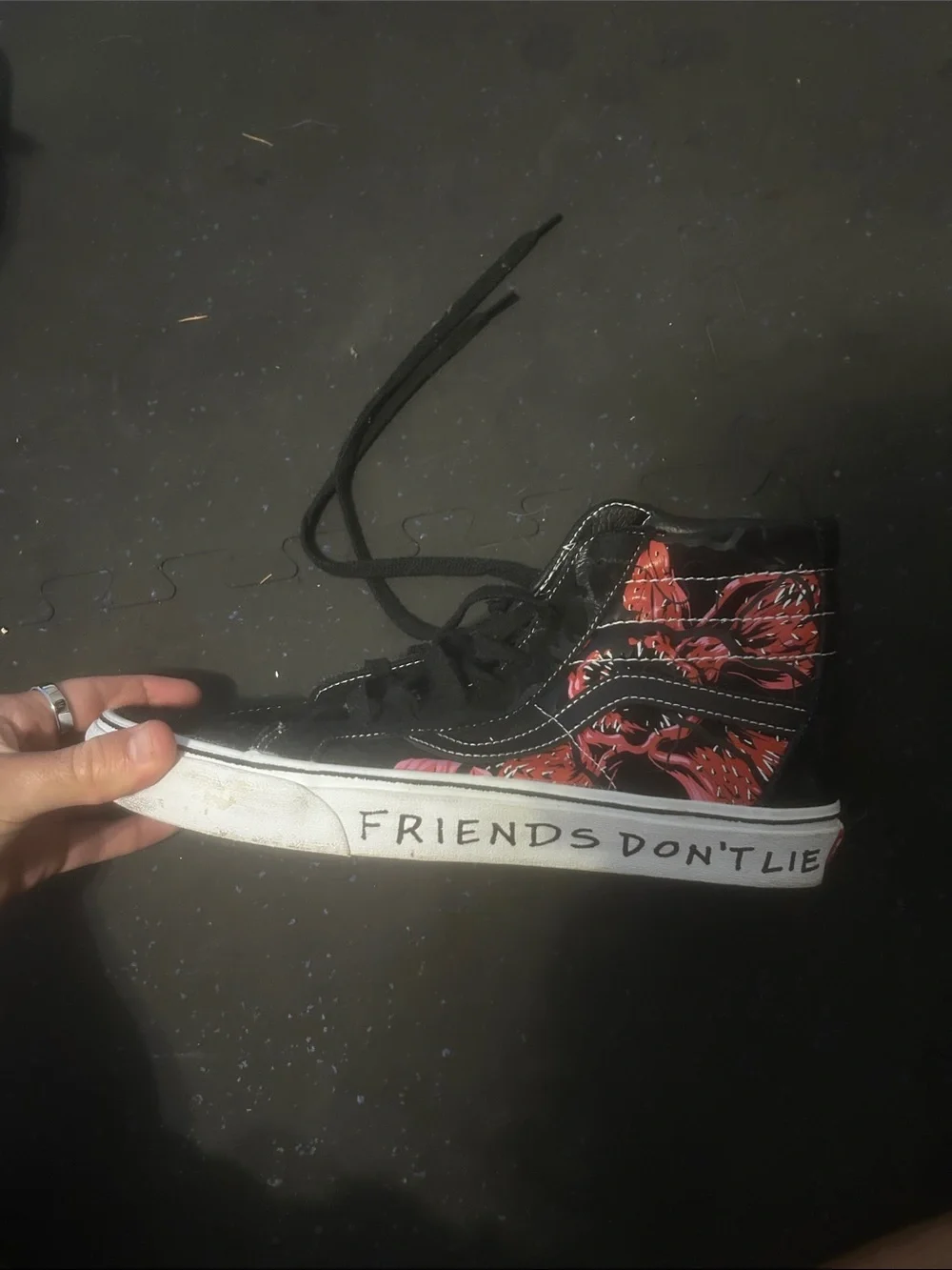 Vans Strangers Things limited edition Friends don’t lie shoes